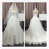 Chiffon Simple Design Sweetheart A-line Wedding Dresses - Laurafashionshop