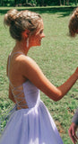 Pageant Dresses Formal Evening Dresses Sparkly Lavender A-Line Custom Long Prom Dress