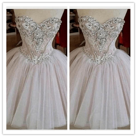 Cute Elegant Tulle Lace Sweet 16 Dress Prom Dresses - Laurafashionshop