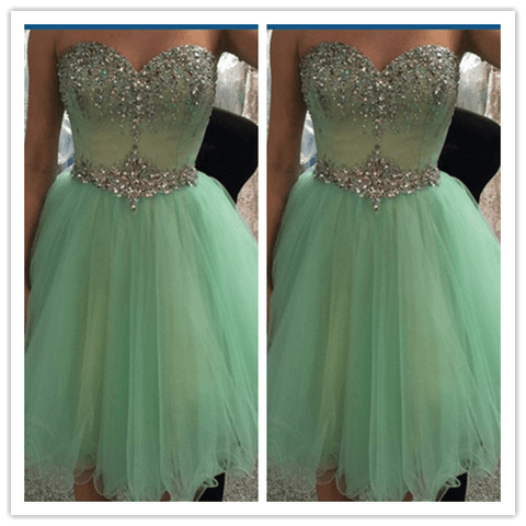 New Arrival Junior Short Mint Homecoming Dress Prom Dresses - Laurafashionshop