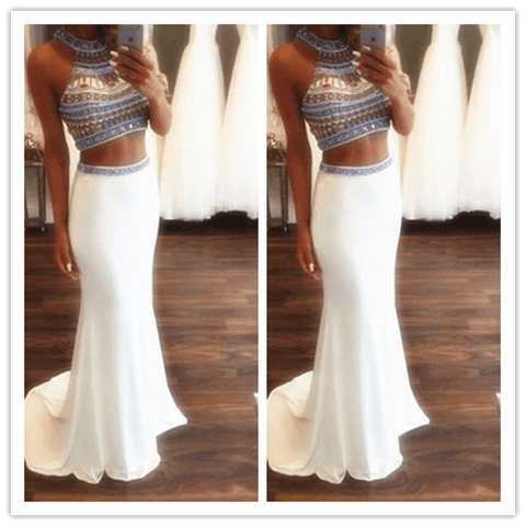 Mermaid Two Pieces 2022  Beading New Prom Dresses - Laurafashionshop