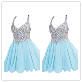 Mint Green Sparkly Fitted Cocktail Dress Prom Dress - Laurafashionshop
