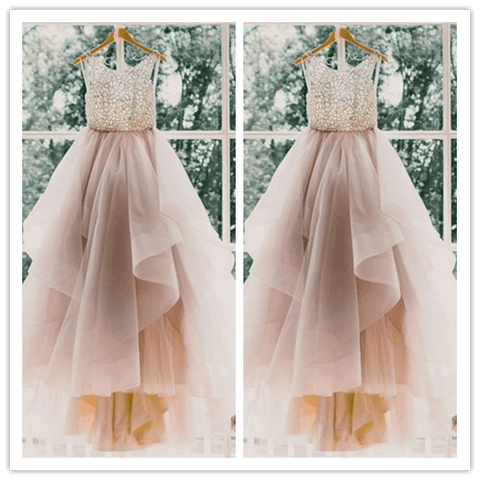 Beading Charming A-Line Long Prom Style Dresses - Laurafashionshop