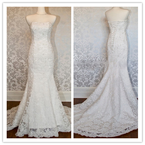 Chic Strapless Sexy Wedding Dresses for full brides