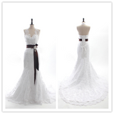 A-Line Beach Deep V-Neck Cap Sleeve Wedding Dresses