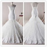 Tulle Lace Strapless Mermaid Trumpet Bridal Wedding dresses