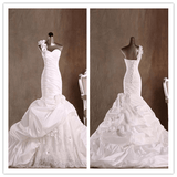 Beading Lace CharmingTrumpet/Mermaid Halter Sweep/Brush Train Wedding Dresses - Laurafashionshop