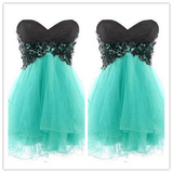 New Arrival Black Lace Short Cute Homecoming Dresses Prom Dresses - Laurafashionshop