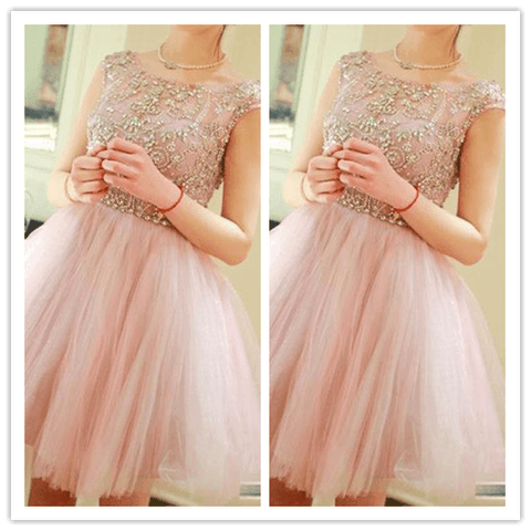 Cute Pink Homecoming Dresses Prom Dress - Laurafashionshop