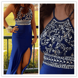 Amazing Beading Sheath Real Made Prom Dresses - Laurafashionshop