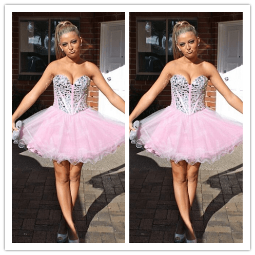 Cute Pink Homecoming Dresses Prom Dress - Laurafashionshop
