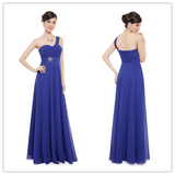 Long Bridesmaid Dress With Beaded Detail Royal Blue Prom Dresses - Laurafashionshop