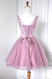 Sweet 16 Lace Blush Pink Prom Dresses - Laurafashionshop