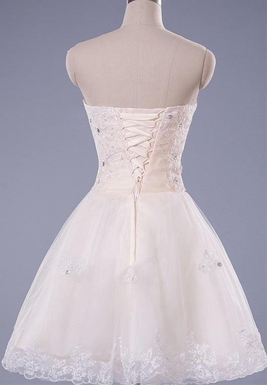 Short Lace 2022 Homecoming Gowns Prom Dresses - Laurafashionshop