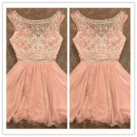 Blush Pink Sweet 16 Dress Party Dress Prom Dress - Laurafashionshop