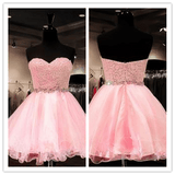 Lace Blush Pink Sweet 16 Dress Evening Party Dress  Prom Dresses - Laurafashionshop