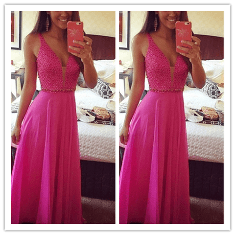 Sexy Real Made Great Beading Evening Dresses Prom Dresses - Laurafashionshop