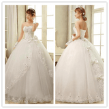 Sweetheart New Arrival Ruched Beaded Corset Lace Wedding Dresses Bridal Gonws - Laurafashionshop