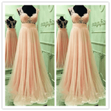 Unique A-Line Charming Sexy Real Made Prom Dresses - Laurafashionshop